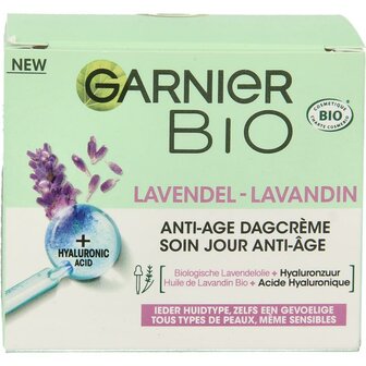 Bio lavendel anti-age dagcreme Garnier 50ml