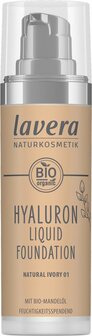 Hyaluron liquid foundation natural ivory 01 bio Lavera 30ml