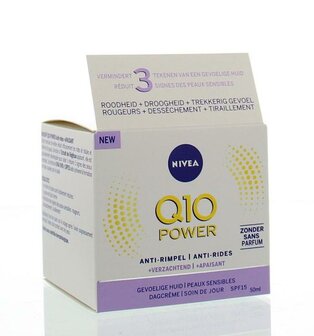 Q10 Power dagcreme SPF15 sensitive Nivea 50ml