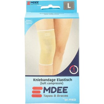 Elastic support knie maat L huidskleur Emdee 1st