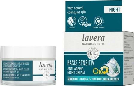 Basis Q10 night cream EN-IT Lavera 50ml
