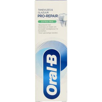 Tandpasta tandvlees &amp; glazuur repair extra fris Oral B 75ml