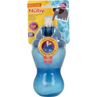 Flip it 360ml 12+ maanden blauw Nuby 1st