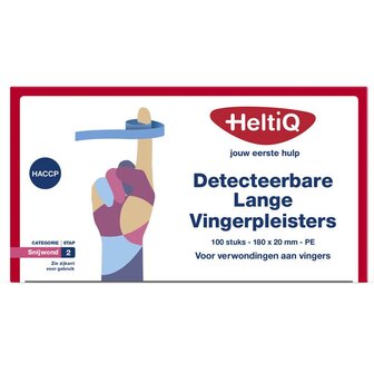 Detect vingerpleister lang PE 180 x 20 Heltiq 100st