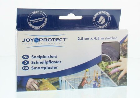 Snelpleisters lila 2.5cm x 4.5m Joy2Protect 2rol