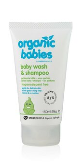 Organic babies baby wash &amp; shampoo scent free Green People 150ml