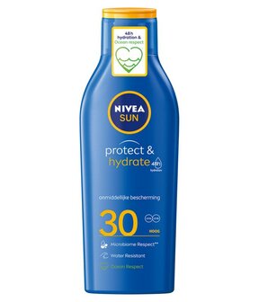 Sun protect &amp; hydrate zonnemelk SPF30 Nivea 200ml