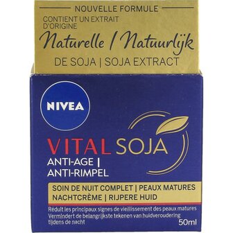 Vital soja anti age nachtcreme Nivea 50ml