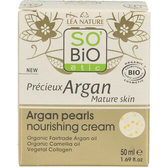 Argan pearls nourishing cream So Bio Etic 50ml