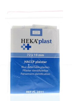 HACCP pleisters blauw 72 x 19mm Heka 25st
