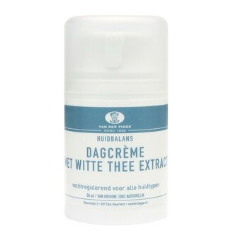 Huidbalans dagcreme witte thee extract Van der Pigge 50ml