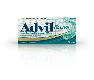 Reliva liquid caps 200mg Advil 20ca