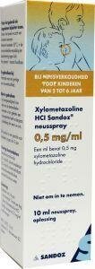 Xylometazoline 0.5mg/ml spray Sandoz 10ml