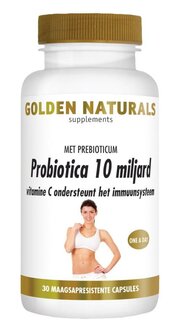 Probiotica 10 miljard Golden Naturals 30vc