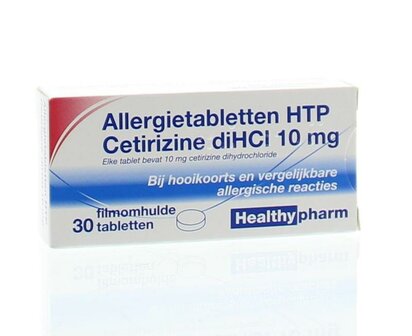 Cetirizine diHCl 10 mg Healthypharm 30tb