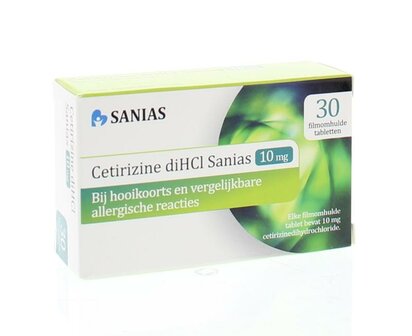 Cetirizine diHCl 10 mg Sanias 30tb