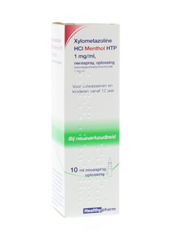 Neusspray xylometazol menthol Healthypharm 10ml