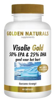 Visolie gold 50% EPA en 25% DHA Golden Naturals 60sft