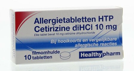 Cetirizine diHCl 10 mg Healthypharm 10tb
