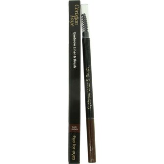Eyebrow liner &amp; brush dark brown Christian Faye 0.11g