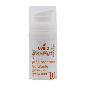 Moisturizing tanning gel bio SPF10 Uvbio 30ml