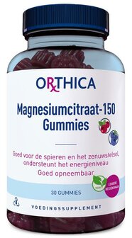 Magnesiumcitraat 150 gummies Orthica 30st