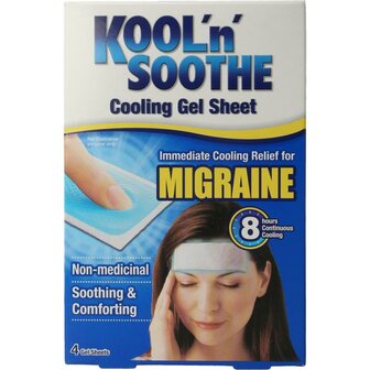 Migraine gelstrips Kool&#039;n&#039;soothe 4st