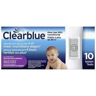 Ovulatietest 4 dagen Clearblue 10st