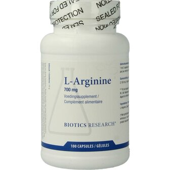 L-Arginine 700mg Biotics 100ca