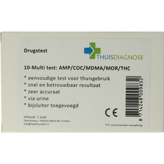 Drugtest urine 10 soorten drugs Thuis-Diagnose 1st