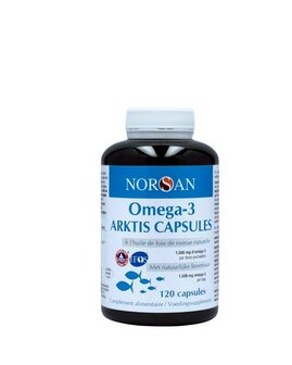 Omega-3 arktis natuurlijke levertraan Norsan 120ca