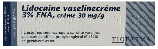 Lidocain Vaseline Cream 3%